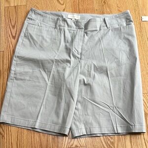 New! Talbots Outlet SZ 16, grey cotton shorts.